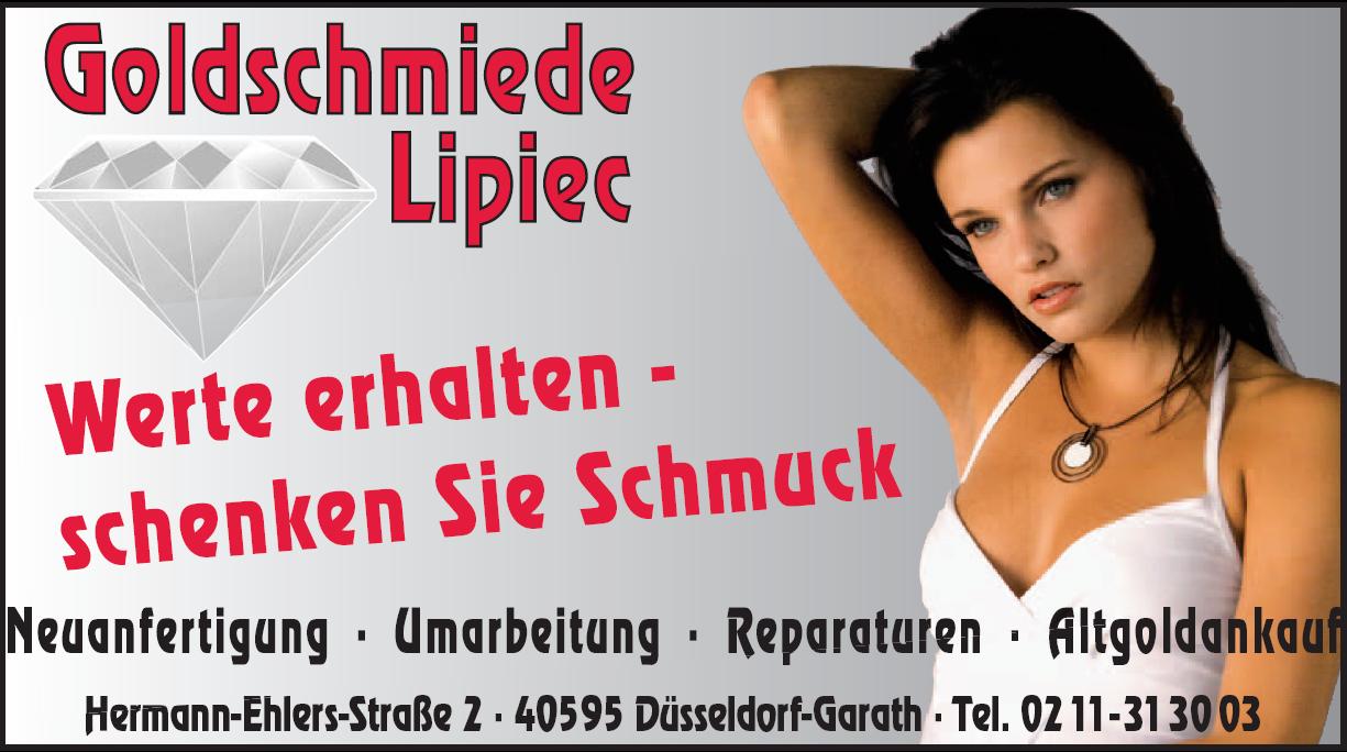 Goldschmiede Lipiec
Hermann-Ehlers-Str. 2
40595 Düsseldorf