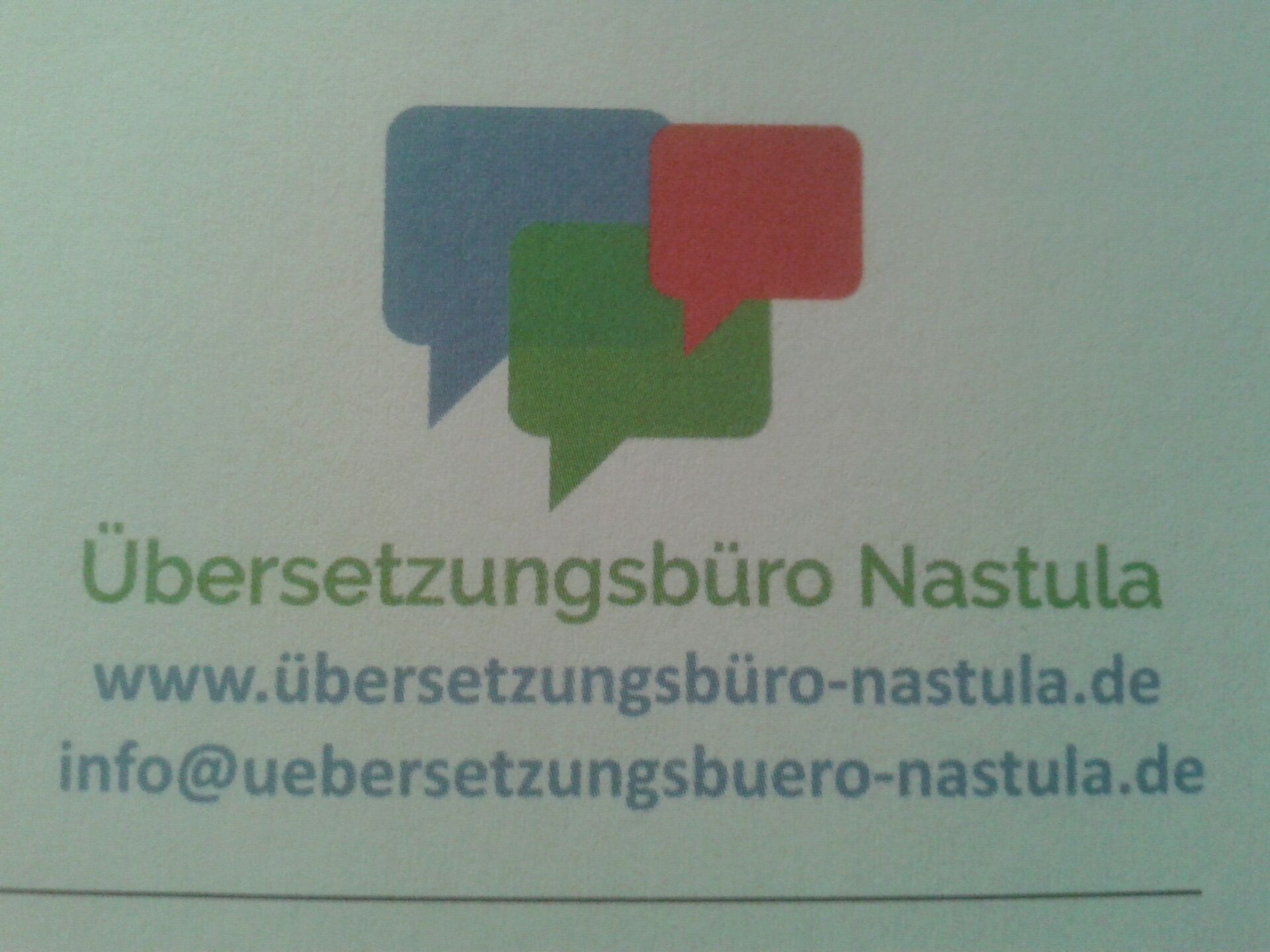 Logo vom Übersetzungsbüro Nastula in Datteln.