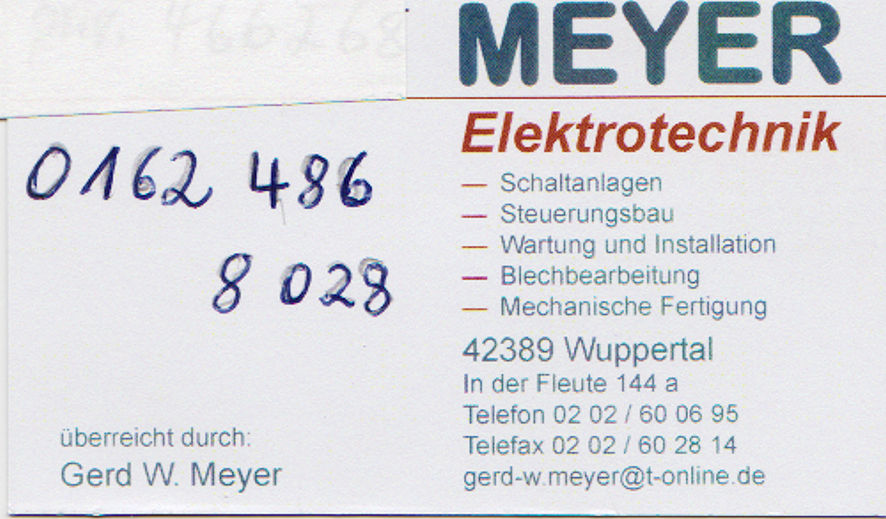 Bild 1 Meyer in Wuppertal