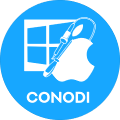 LOGO Conodi Kombination aus Windows, Aplle &amp; Lötkolben!