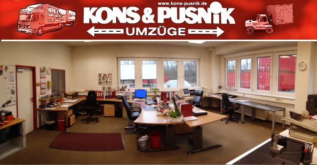 Hauptbüro der Firma Kons &amp; Pusnik Umzüge in Duisburg