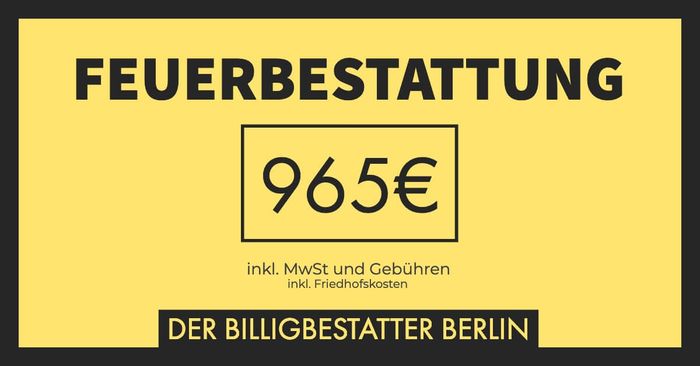 Feuerbestattung für 965€