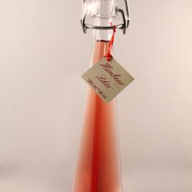 Himbeer-Likör in der Mini-Flasche