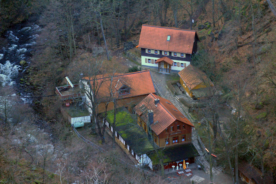 Blick auf das Gasthaus Königsruhe