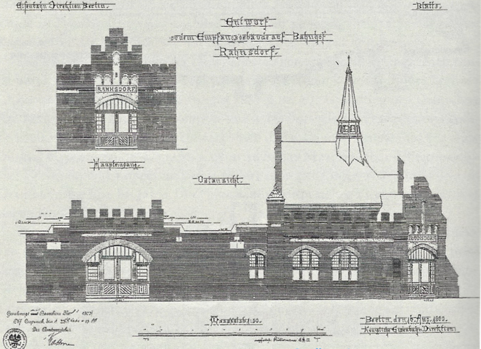 Entwurf Bahnhof Rahnsdorf 1900