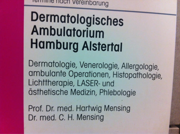 Bild 1 Mensing Hartwig Prof. Dr. , Christian Dr. Fachärzte für Dermatologie in Hamburg