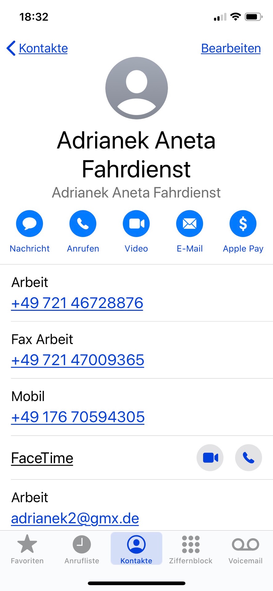 Hier unsere genaue Daten