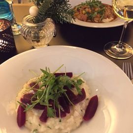 Risotto mit Roter Beete und Onsen-Ei