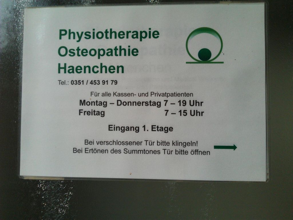 Nutzerfoto 1 Haenchen Physiotherapie Osteopathie