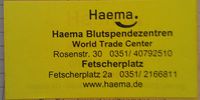 Nutzerfoto 3 HAEMA BSZ Dresden WTC Blutspendezentrum