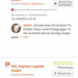 GEL Logistik Express GmbH in Kremmen