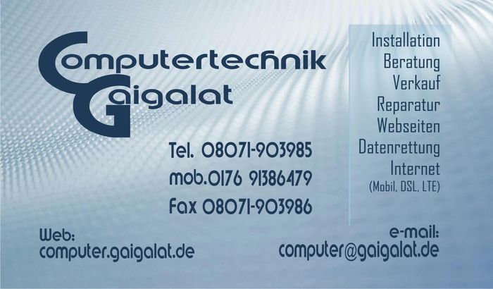 Nutzerbilder Computertechnik Gaigalat