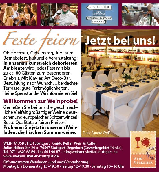 Wein-Musketier Guido Keller - Wein & Kultur