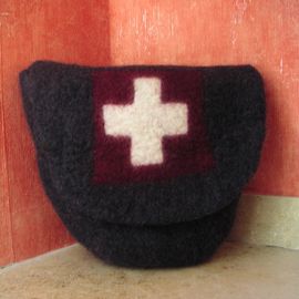 Tasche Schweiz aus Merinowolle