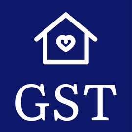 Haus mit Herz und den Initialien von GST-Hausdienste