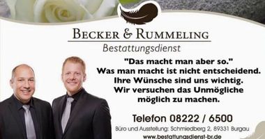 Bestattungsdienst Becker&Rummeling in Burgau in Schwaben