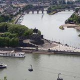 Deutsches Eck in Koblenz am Rhein