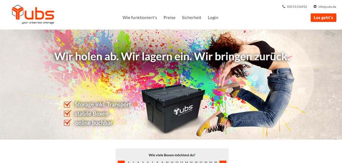 Homepage von Yubs GmbH