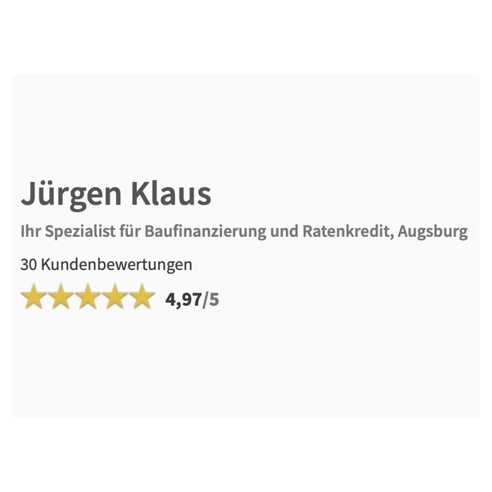 Jürgen Klaus, Dr. Klein in Augsburg