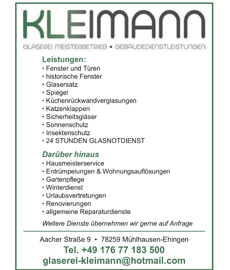 Bild 8 Kleimann Meisterbetrieb in Mühlhausen-Ehingen