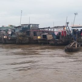 auf dem Mekong Fluss (Delta)