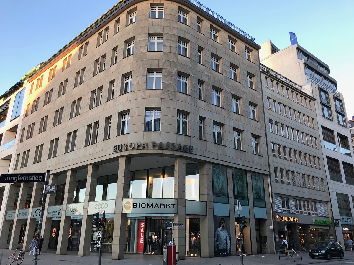 Kanzlei Kohnen &amp; Krag Rechtsanwälte in Hamburg, direkt neben der Europa Passage