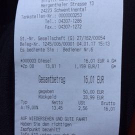 SB-Tankstelle, Inh. Birgitt Schmidt in Schwentinental