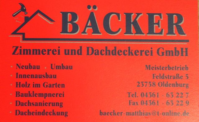 Bäcker - Zimmerei und Dachdeckerei GmbH