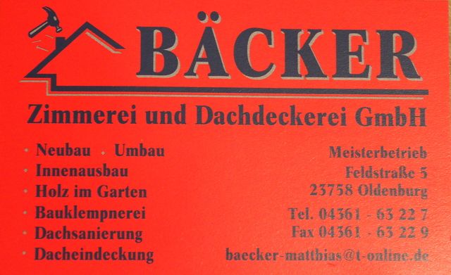 Nutzerbilder Bäcker Zimmerei und Dachdeckerei GmbH