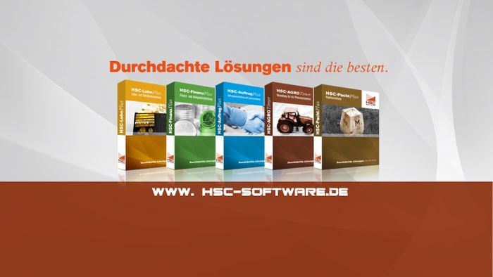 Ein Teil unserer Software-Produktpalette. 

Weitere Infos unter http://www-hsc-software.de