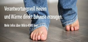 Mit der Mikro-KWK können Sie verantwortungsvoll Heizen und Wärme direkt Zuhause erzeugen.