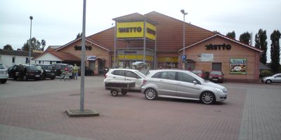 Netto Deutschland - schwarz-gelber Discounter mit dem Scottie in Wittenburg