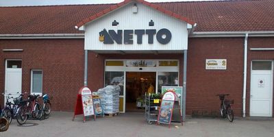 Netto Deutschland - schwarz-gelber Discounter mit dem Scottie in Perleberg