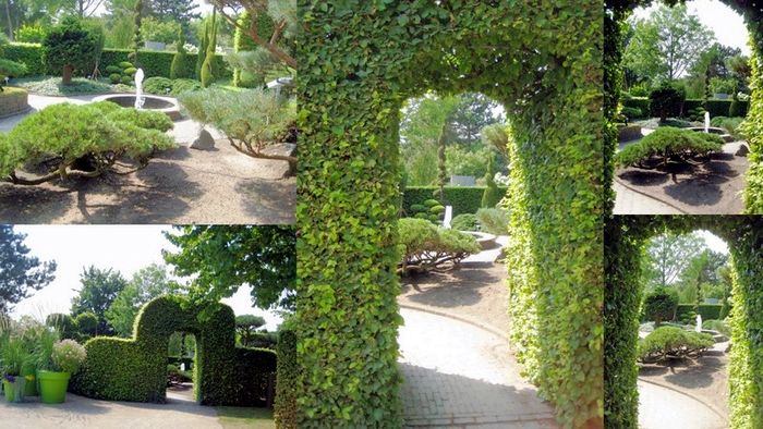 Collage: Im Park der Gärten