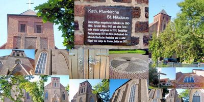 Katholische St. Nikolaus Kirche in Orsoy. in Orsoy Stadt Rheinberg