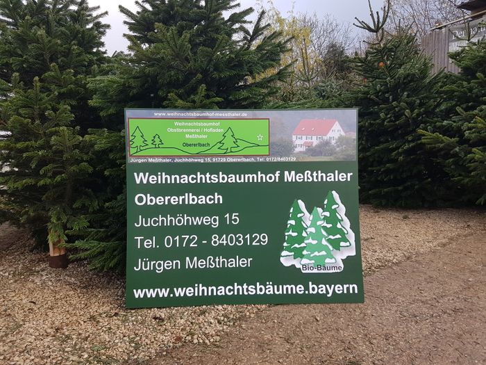 Weihnachtsbaumhof Meßthaler Weihnachtsbäume Meßthaler Obererlbach