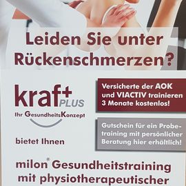 aktives Programm für AOK- und Viaktiv -Versicherte mit Rückenschmerzen