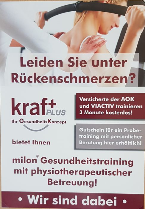 aktives Programm für AOK- und Viaktiv -Versicherte mit Rückenschmerzen