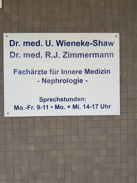 Dr. med. Wieneke-Shaw u. Dr. med. Rolf J. Zimmermann