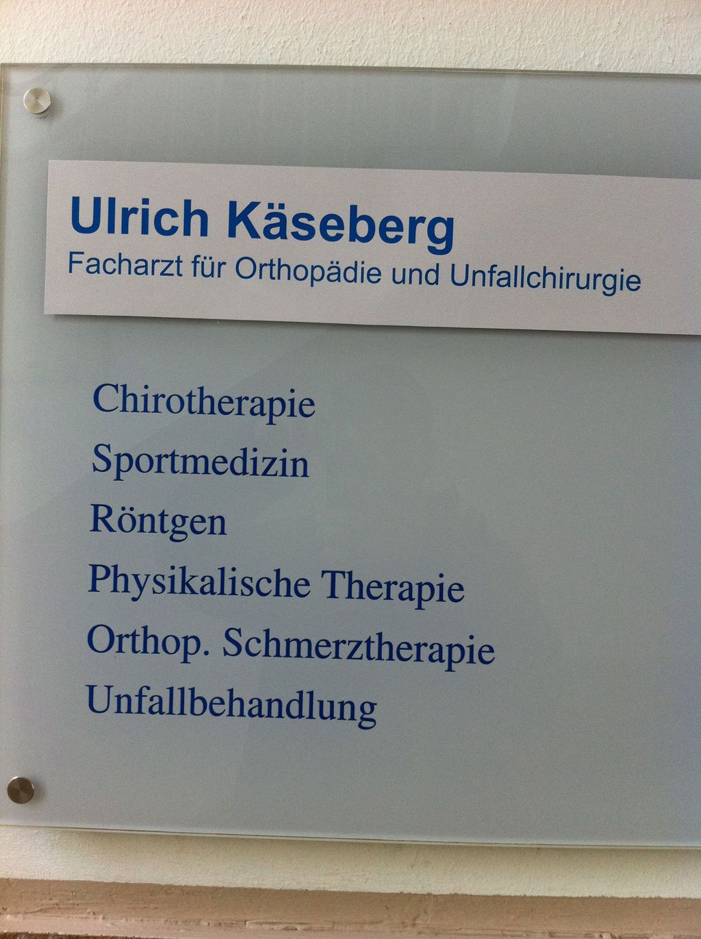 Nutzerfoto 4 Käseberg Ulrich Dr. Facharzt für Orthopädie und Unfallchirurgie