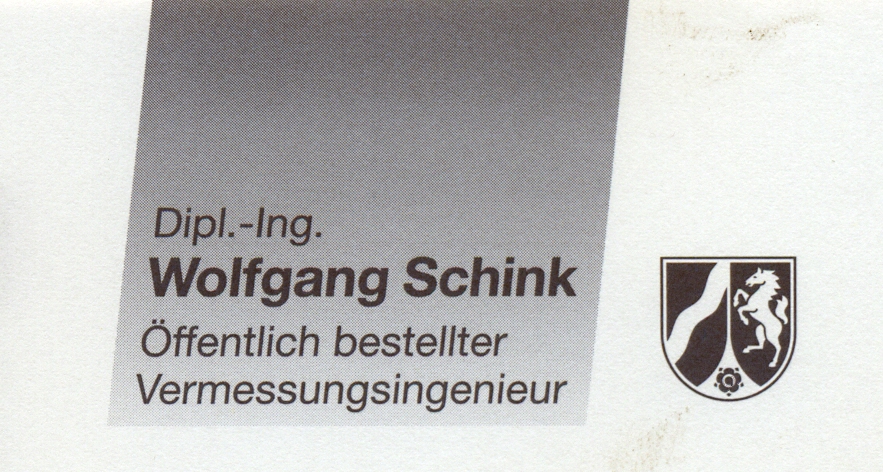 Dipl.- 
Ing. Wolfgang Schink | Vermessungsb&uuml;ro in 53937 SchleidenEifel