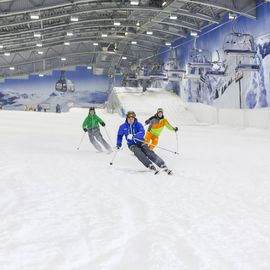 Hauptpiste in der Skihalle