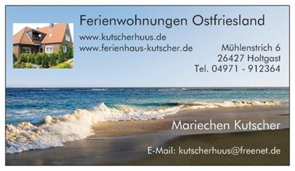 Visitenkarte Ferienwohnung Kutscherhuus