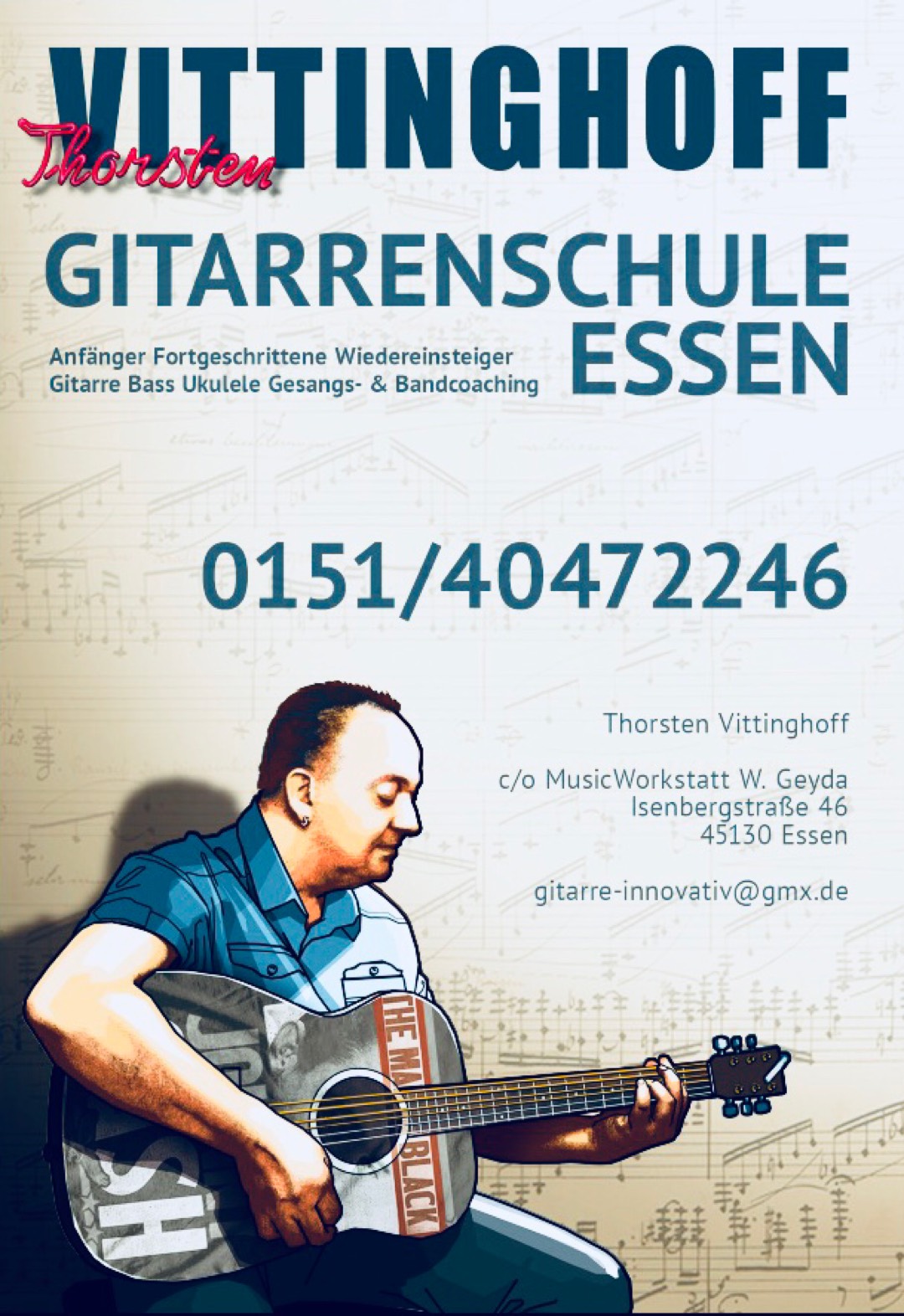Bild 1 Gitarrenschule Essen T. Vittinghoff in Essen