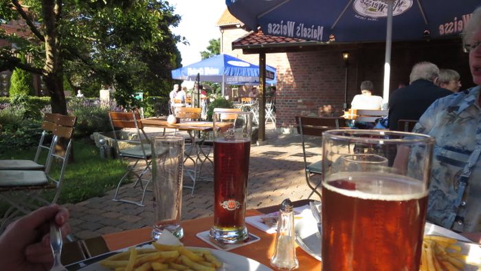 Blick aus den Biergarten