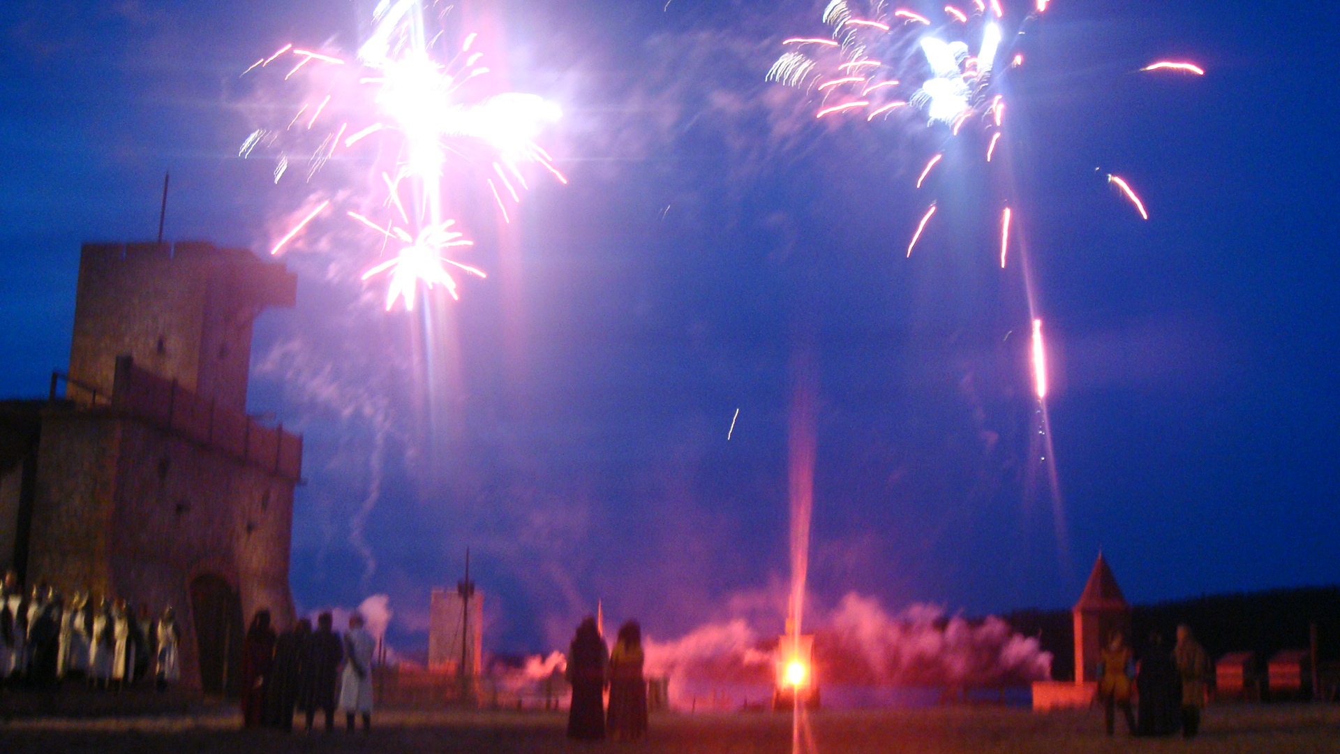 Das Feuerwerk zum Schluss der Veranstaltung