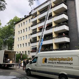 Einsatz in 22 Meter Höhe. 