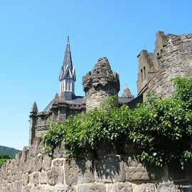 Die Löwenburg im Bergpark Wilhelmshöhe in Kassel