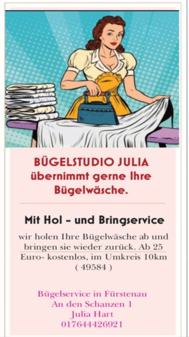 Bild 1 Hart Julia Bügelstudio in Fürstenau