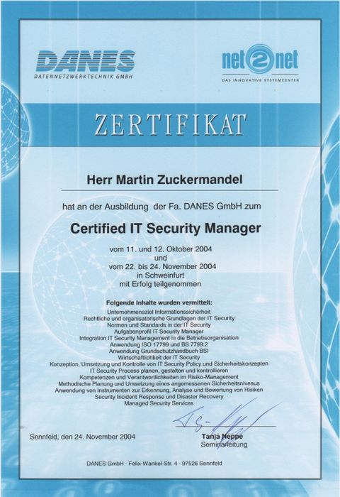 Nutzerbilder Zuckermandel Martin IT Services